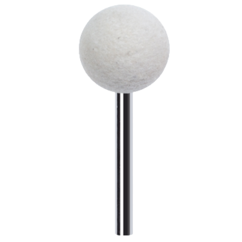 HP Shank Spherical Felt Polishing Wheel