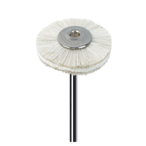 HP Shank Round White Goat Hair &Chamois Brush