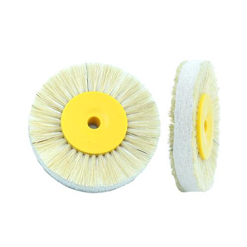 White Chungking Hair/ Cloth Clip,nylon Brush Wheel